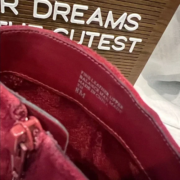 Charles by Charles Davis Scarlet Suede Heeled Boots - Picture 4 of 8